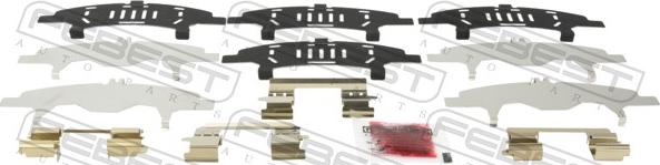 Febest 0203-T31F - Комплектуючі, колодки дискового гальма autozip.com.ua