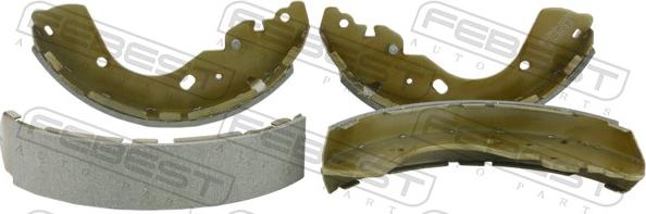 Febest 0202-D40TR - Комплект гальм, барабанний механізм autozip.com.ua