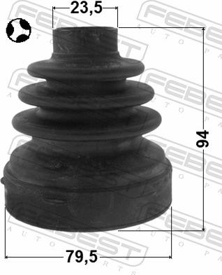 Febest 0215-J32T - Пильник, приводний вал autozip.com.ua
