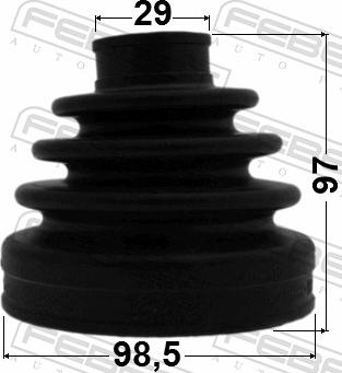 Febest 0215-Y62 - Пильник, приводний вал autozip.com.ua