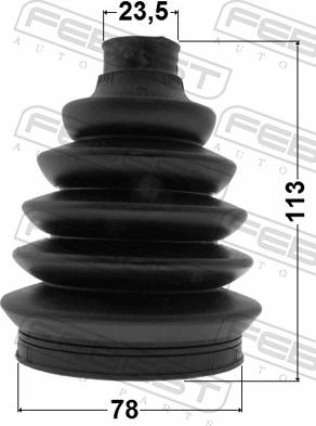 Febest 0217P-F15 - Пильник, приводний вал autozip.com.ua
