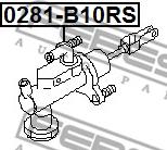 Febest 0281-B10RS - Головний циліндр, система зчеплення autozip.com.ua