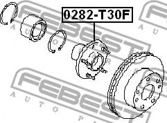 Febest 0282-T30F - Маточина колеса autozip.com.ua