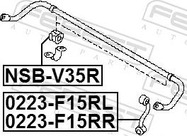 Febest 0223-F15RL - Тяга / стійка, стабілізатор autozip.com.ua