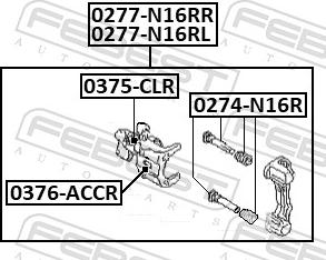 Febest 0277-N16RL - Гальмівний супорт autozip.com.ua