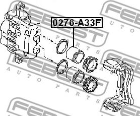 Febest 0276-A33F - Поршень, корпус скоби гальма autozip.com.ua