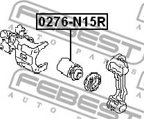 Febest 0276-N15R - Поршень, корпус скоби гальма autozip.com.ua