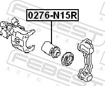 Febest 0276-N15R - Поршень, корпус скоби гальма autozip.com.ua