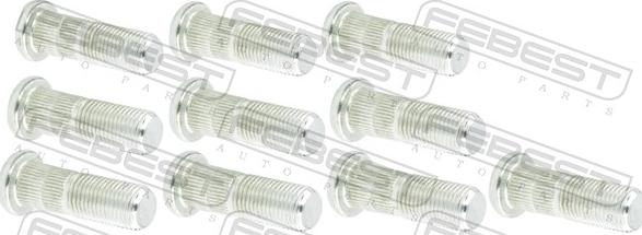 Febest 0784-001-PCS10 - Болт кріплення колеса autozip.com.ua
