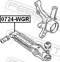 Febest 0724-WGR - Важіль незалежної підвіски колеса autozip.com.ua
