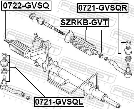 Febest SZRKB-GVT - Пильник, рульове управління autozip.com.ua