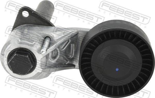 Febest 1990-M57 - Натягувач ременя, клинові зуб. autozip.com.ua