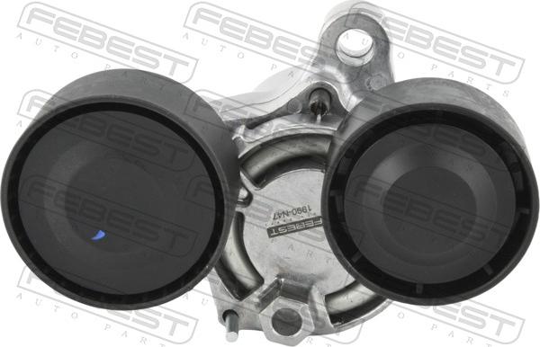 Febest 1990-N47 - Натягувач ременя, клинові зуб. autozip.com.ua