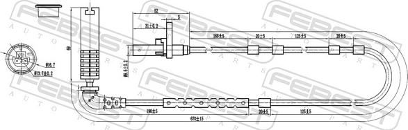Febest 19606-005 - Датчик ABS, частота обертання колеса autozip.com.ua