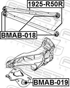 Febest BMAB-018 - Сайлентблок, важіль підвіски колеса autozip.com.ua