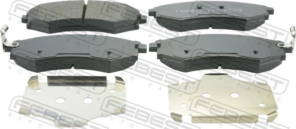 Febest 1401-REXIF - Гальмівні колодки, дискові гальма autozip.com.ua