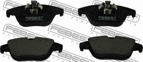 Febest 1601-204R - Гальмівні колодки, дискові гальма autozip.com.ua