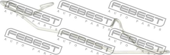 Febest 1603-001 - Пружина, колодки дискового гальма autozip.com.ua