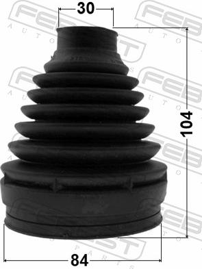 Febest 1615P-169 - Пильник, приводний вал autozip.com.ua