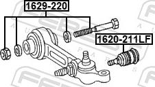 Febest 1629-220 - Болт регулювання розвалу коліс autozip.com.ua