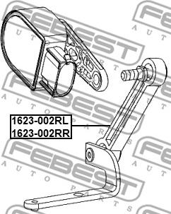Febest 1623-002RL - Підвіска, стійка валу autozip.com.ua