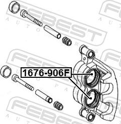 Febest 1676-906F - Гальмівний супорт autozip.com.ua