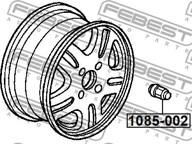 Febest 1085-002 - Гайка кріплення колеса autozip.com.ua