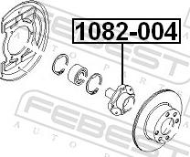 Febest 1082-004 - Маточина колеса autozip.com.ua