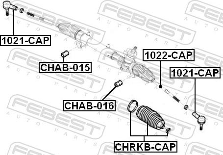 Febest CHAB-015 - Підвіска, кермове управління autozip.com.ua