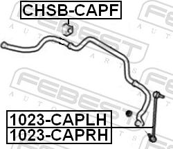 Febest 1023-CAPRH - Тяга / стійка, стабілізатор autozip.com.ua