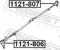 Febest 1121-807 - Наконечник рульової тяги, кульовий шарнір autozip.com.ua