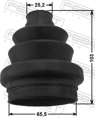 Febest 1815-ASH - Пильник, приводний вал autozip.com.ua