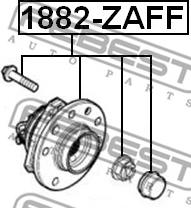 Febest 1882-ZAFF - Маточина колеса autozip.com.ua