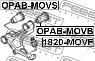 Febest OPAB-MOVB - Сайлентблок, важеля підвіски колеса autozip.com.ua