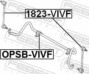 Febest 1823-VIVF - Тяга / стійка, стабілізатор autozip.com.ua