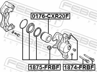 Febest 1875-FRBF - Ремкомплект, гальмівний супорт autozip.com.ua