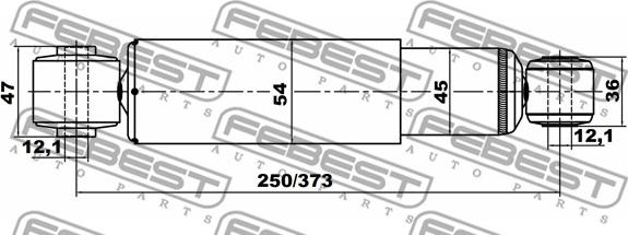 Febest 12650901R - Амортизатор autozip.com.ua