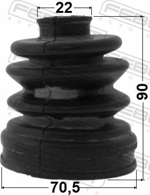 Febest 1215-CM10R - Пильник, приводний вал autozip.com.ua