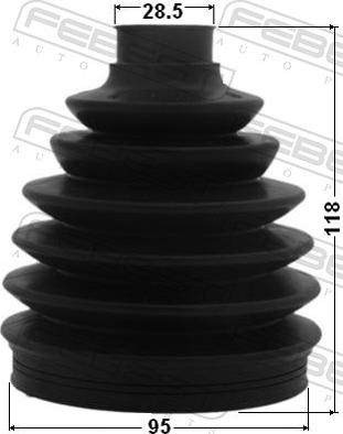 Febest 1217-CM - Пильник, приводний вал autozip.com.ua