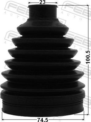 Febest 1217P-SOL2WD - Пильник, приводний вал autozip.com.ua