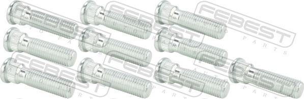 Febest 1284-001-PCS10 - Болт кріплення колеса autozip.com.ua