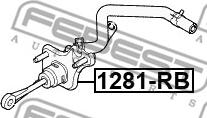 Febest 1281-RB - Головний циліндр, система зчеплення autozip.com.ua