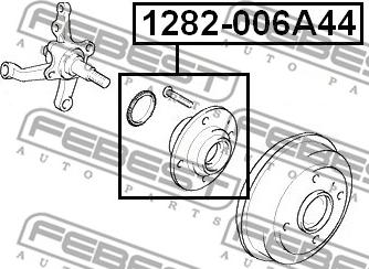 Febest 1282-006A44 - Маточина колеса autozip.com.ua