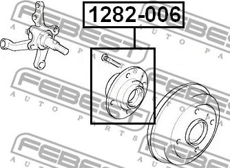 Febest 1282-006 - Маточина колеса autozip.com.ua