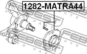 Febest 1282-MATRA44 - Маточина колеса autozip.com.ua