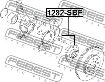 Febest 1282-SBF - Маточина колеса autozip.com.ua