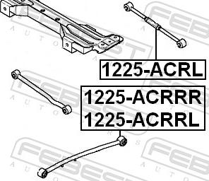 Febest 1225-ACRL - Важіль незалежної підвіски колеса autozip.com.ua