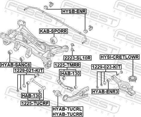 Febest 1225-TMRR - Важіль незалежної підвіски колеса autozip.com.ua