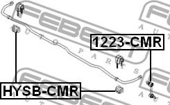 Febest HYSB-CMR - Втулка стабилизатора HYUNDAI SANTA FE. ix35. TUCSON 00- задн. мост Пр-во FEBEST autozip.com.ua