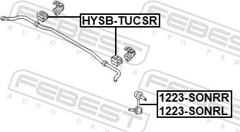 Febest HYSB-TUCSR - Втулка, стабілізатор autozip.com.ua